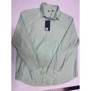 Vrst Dress Shirt Mint Green Size XL New